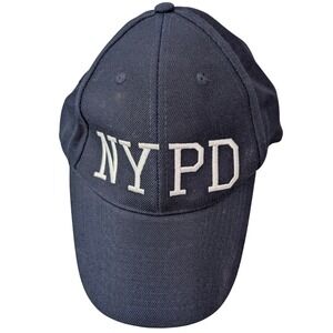 lbatross Baseball Cap Wool Blnd NYPD New York Police Department Embroidered Navy